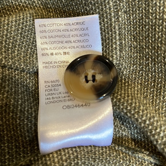 Anthropologie Maeve Kieran Camo Sweater Coat size small - Picture 10 of 10